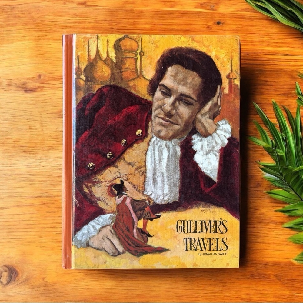 VINTAGE Gulliver’s Travels by Jonathan Swift – Classic Illustrated Hardcover